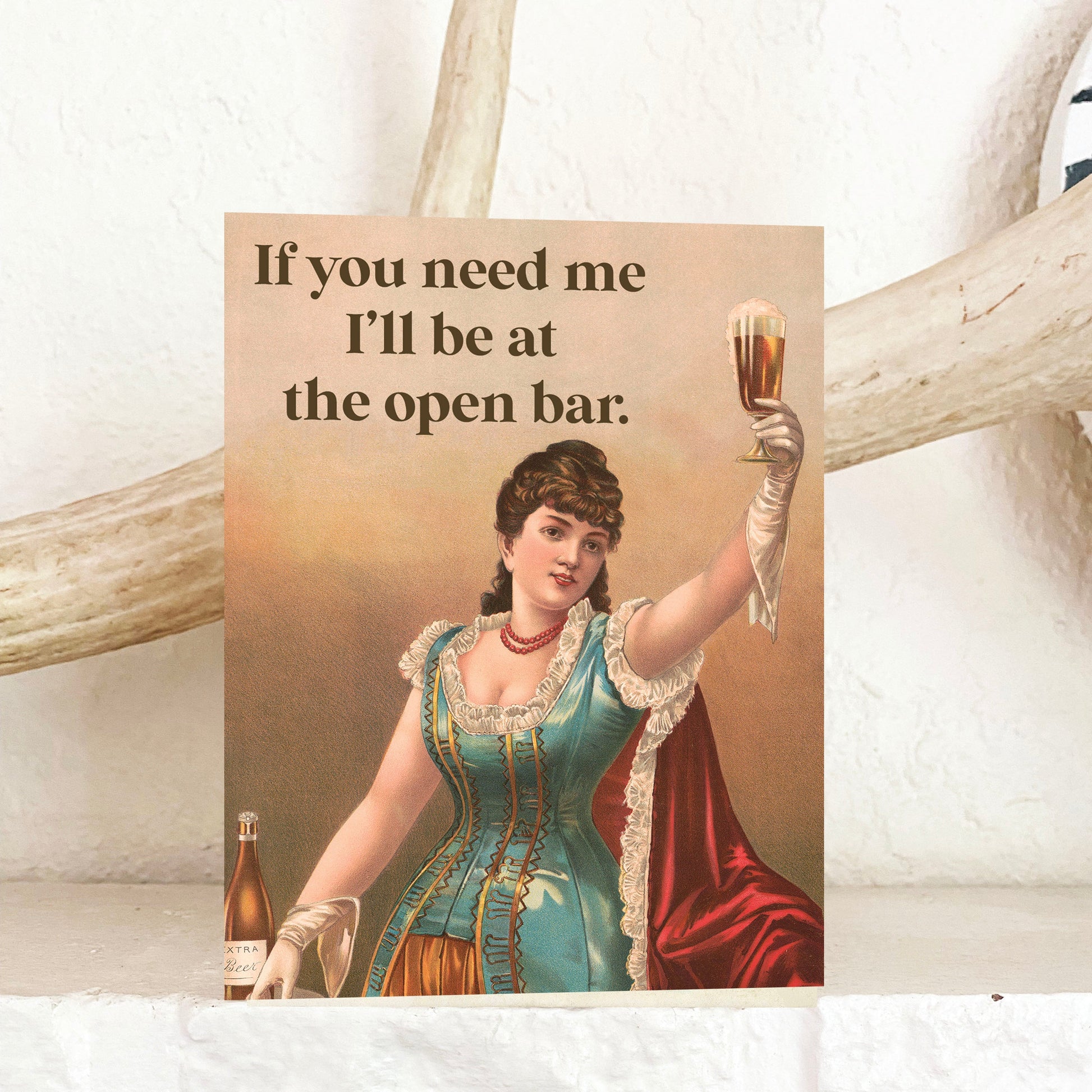 funny greeting cards for wedding celebration congrats wedding retirement card i'll be at the open bar funny lady at the bar with drink cocktail hour fun cards coin laundry funny card montana