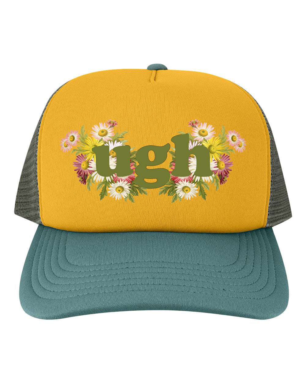 Ugh Floral Mesh Back Baseball Hat